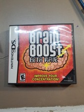 Brain Boost: Beta Wave (Nintendo DS, 2006) COMPLETE w/ Box manual game 
