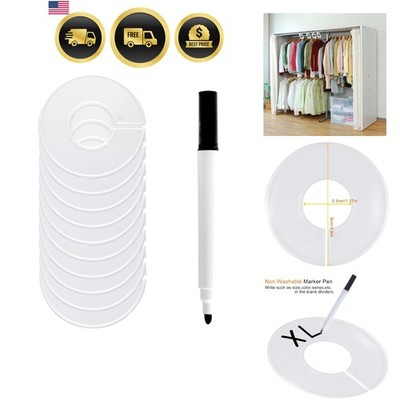 Clothing Rack Size Dividers 10 Pack Wardrobe Labels Closet Organizers
