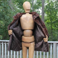 Mid Century Danish Life Size Artist’s Wooden Mannequin – Fully Articulated 72"