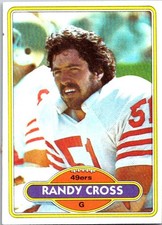 Randy Cross 1980 Topps #123 San Francisco 49ers