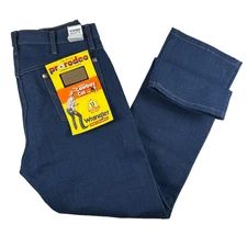 Wrangler Jeans Mens Cowboy Cut 13MWZ Pro Rodeo Rigid Indigo Denim Original Fit