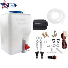 12v Universal Car Windshield Washer Pump Reservoir Kit 160186 Fluid Tank Bottle 12v Universal Car Windshield Washer Pump Reservoir Kit 160186 Fluid Tank Bottle