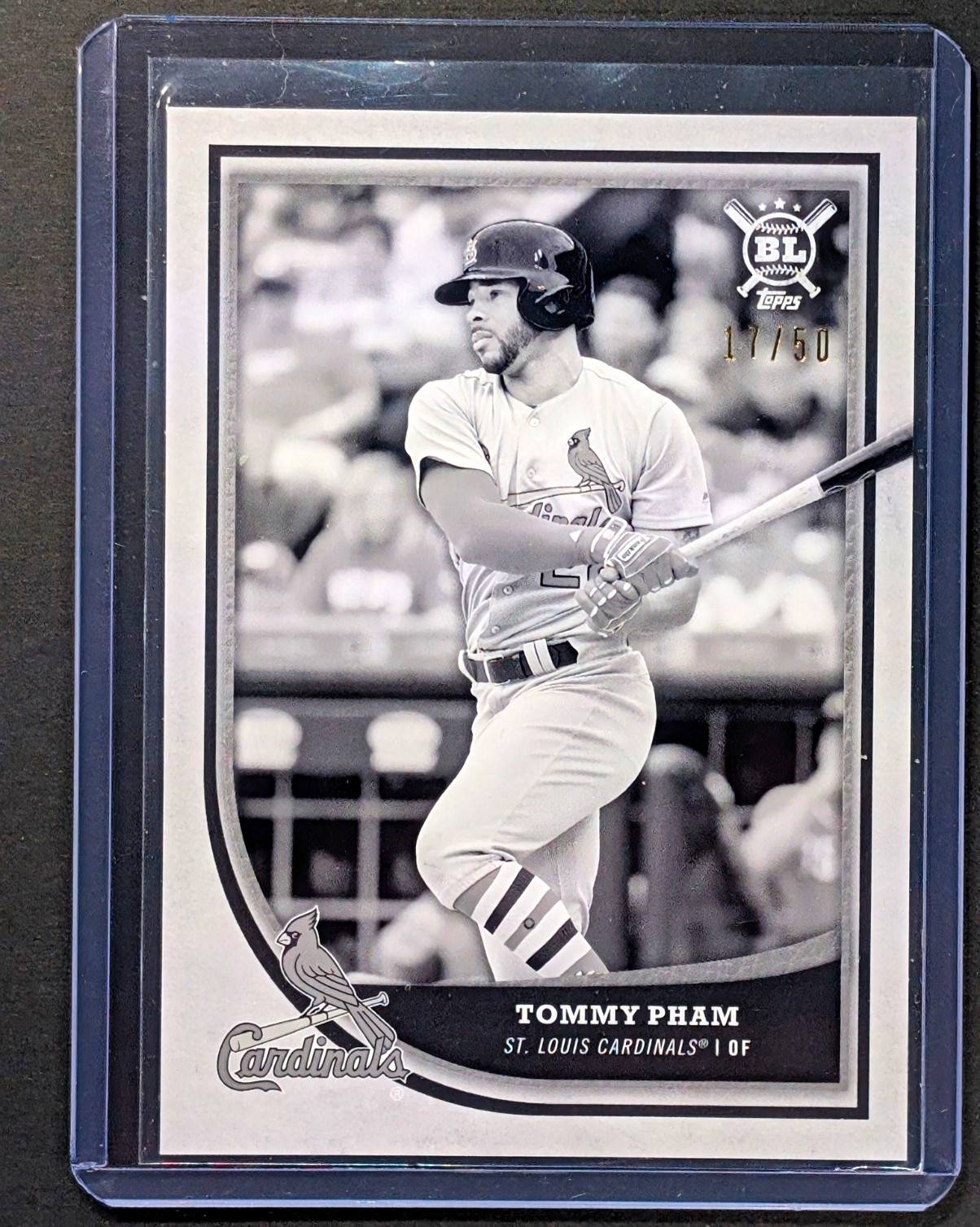 Topps 2018 Big League Tommy Pham St. Louis Cardinals #107 B&W /50
