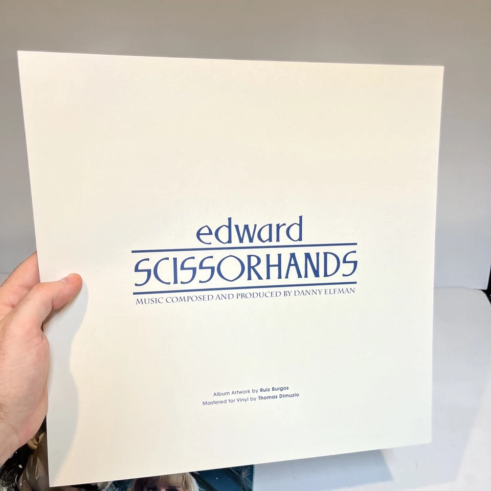 Edward Scissorhands Waxwork LP Soundtrack Splatter Wax NM-/EX Johnny Depp - Image 4 of 4