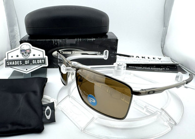 OAKLEY CONDUCTOR 6 TUNGSTEN W/ TUNGSTEN IRIDIUM POLARIZED SUNGLASSES OO4106-04