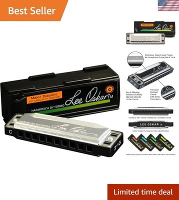 Key of C Major Diatonic Harmonica with Case - Perfect for Blues & Jazz