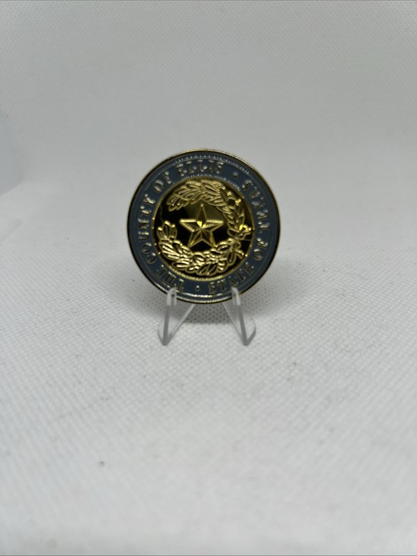 The County Of Ellis * State Of Texas * Back The Blue Challenge Coin