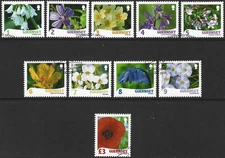 2009 Guernsey Sg 1274/1283 Raymond Evison's Wild Flora (2nd series) Fine Used