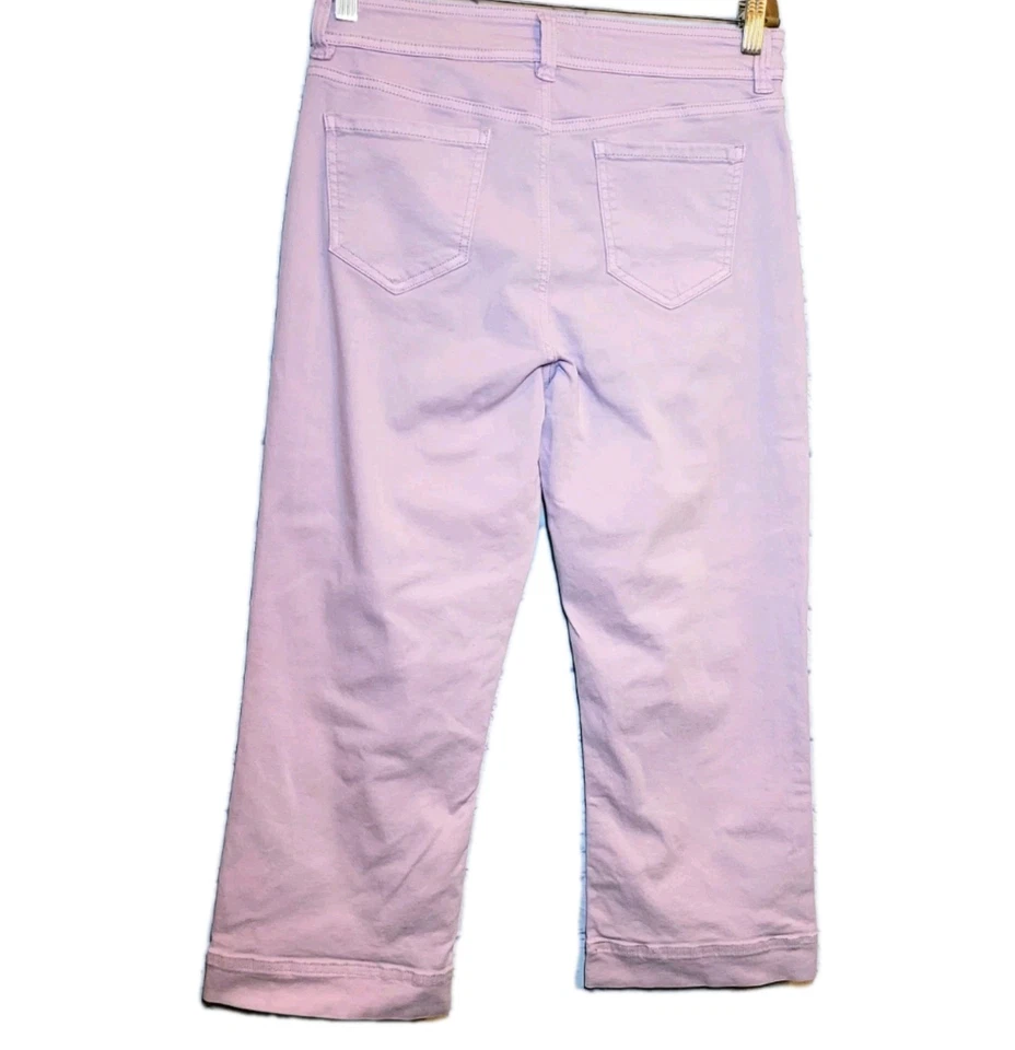 Buffalo Brigette Soft Stretch Crop Pants Lilac Size 10/30 High Rise Hippie Y2K - Image 3 of 4