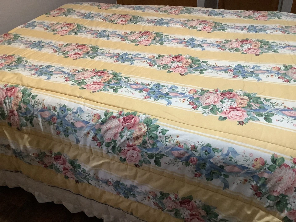 Croscill принцесса цветочный король одеяло комплект 6 шт балдахины, наволочки, занавески для душа - Изображение 4 из 4