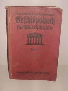 Geschichtsbuch Fur Mittelschulen Teil I Von 1931 Ebay
