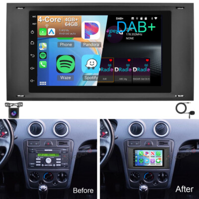 Mit DAB+ Für Ford Fusion 2006 2012 Android 15 Autoradio Carplay GPS Navi 4+64GB