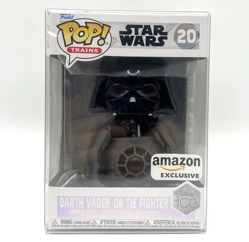 Funko Pop! Trains D100 Star Wars Darth Vader on Tie Fighter #20 Amazon Exclusive