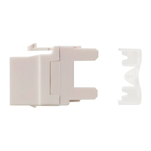 20x Cat6 RJ45 Réseau LAN Ethernet Keystone Jack 180° Punchdown 28mm Court Blanc - Photo 4/4