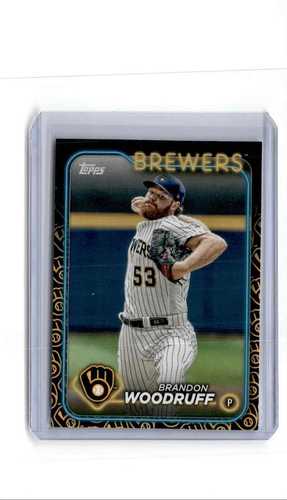 2024 Topps Team Color Border Brandon Woodruff Brewers #103