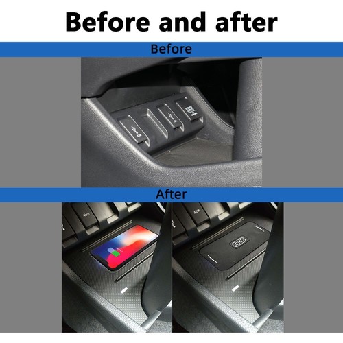 Car Wireless Charger Phone Fast Charging Pad For Honda HR-V HRV Vezel 2014-2020 - Imagen 3 de 24