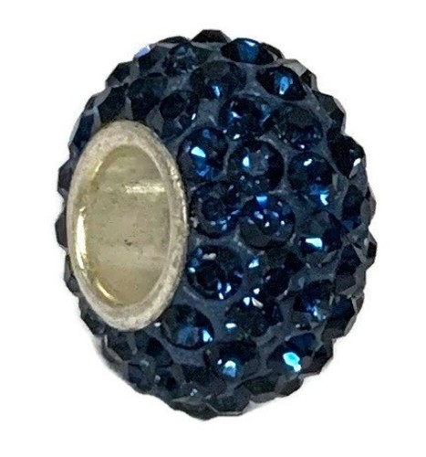 Rhinestone Crystal Swarovski European Charm Beads Silver Plated Pick Color New - Picture 11 of 26