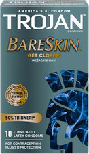 Trojan Bareskin Premium Thin Lubricated Condoms - 10 Count