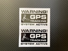Warning GPS Tracking System Active Laminated Sticker Van Motorbike Car or Lorry