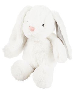 white rabbit stuffed toy