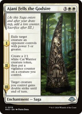 Ajani Fells the Godsire Light Play, English Magic the Gathering MTG Modern Horiz