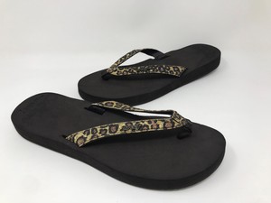 reef leopard flip flops