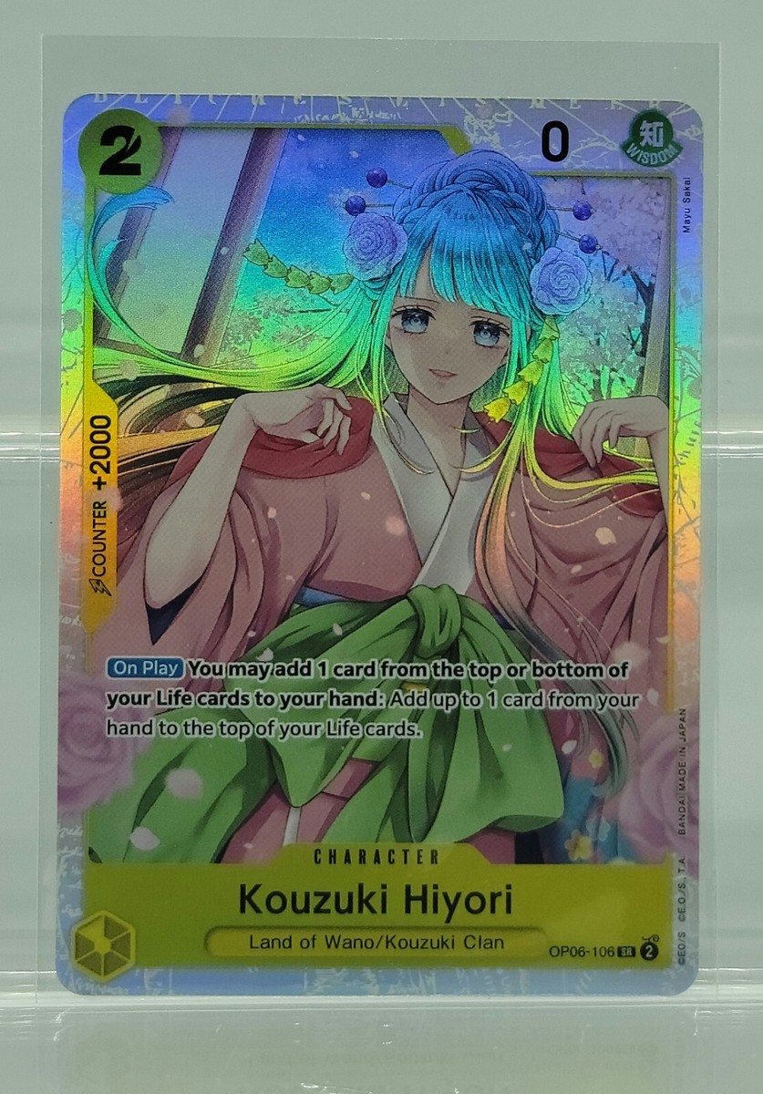One Piece Kouzuki Hiyori OP06-106 SR Wings of the Captain | eBay