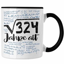 Trendation - 18. Geburtstag Geschenk Tasse Quadratwurzel 324 18er Lustige Idee M
