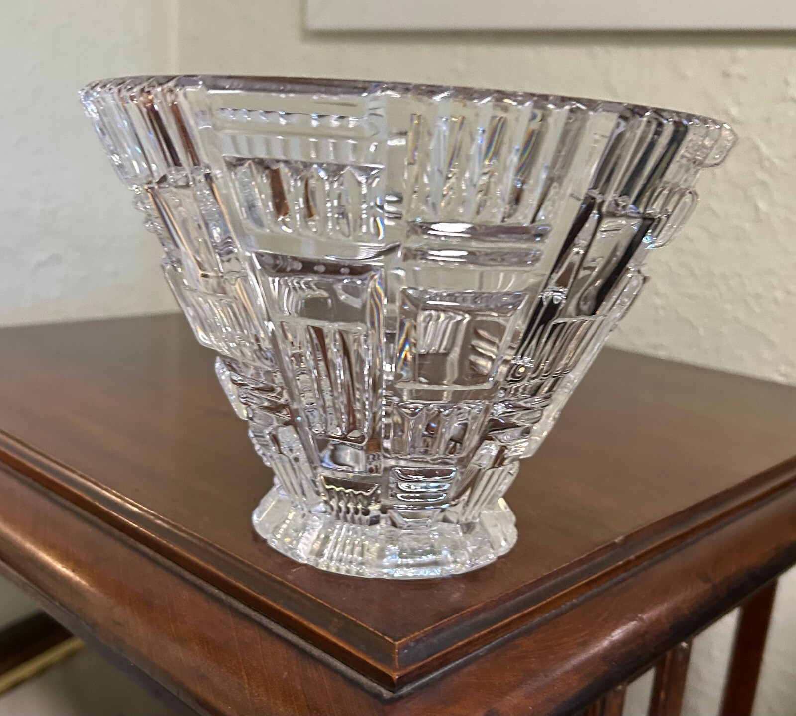 Waterford Crystal Pedestal Bowl with Elegant Cut Design