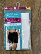 Vanity Fair Radiant Women  s Slipshort White Light Smoothing - M6 Lot Of 4 Pantie