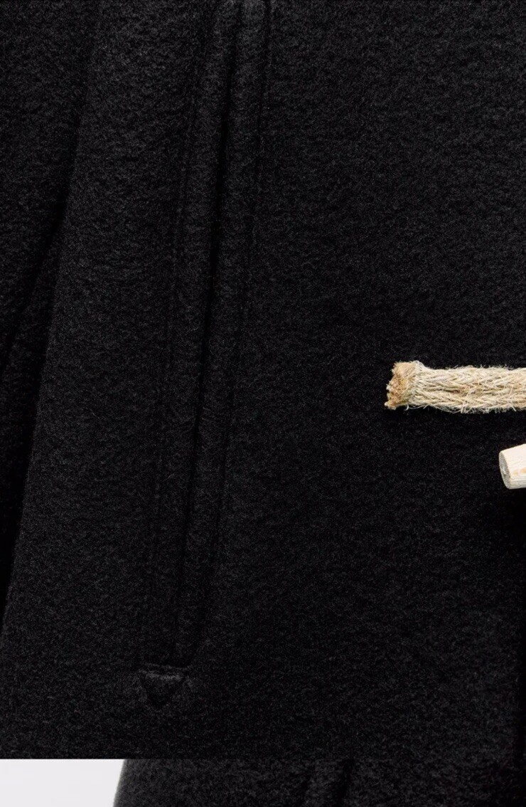 ALTRA CAPPOTTO ZARA MISTO LANA CON TOGGLES EDIZIONE LIMITATA NERO FW24 L REF. 3057 783