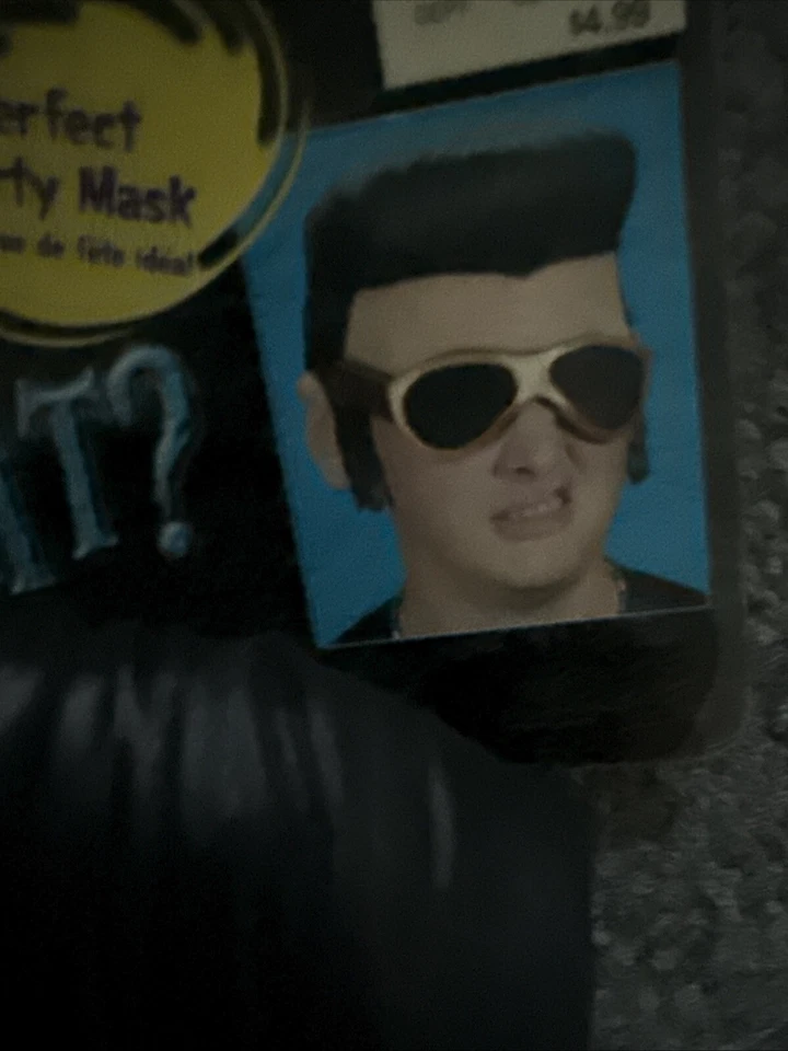 Vintage Elvis Presley Rubber Mask With Sideburns/Glasses 2001 Paper Magic Group - Image 2 of 4