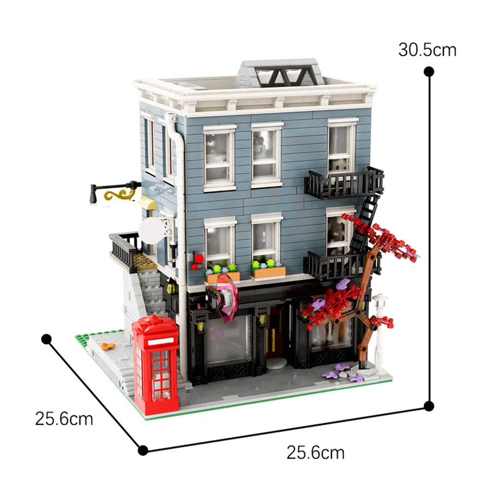 MOC: European Style Three Story Modular Building Tailor Shop 2685 Pieces - Image 2 of 2