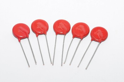 5x Harris Metal Oxide Varistor (MOV) Typ V47ZA7, 42 --> 52 V / 10 A, Ø16 mm, NOS