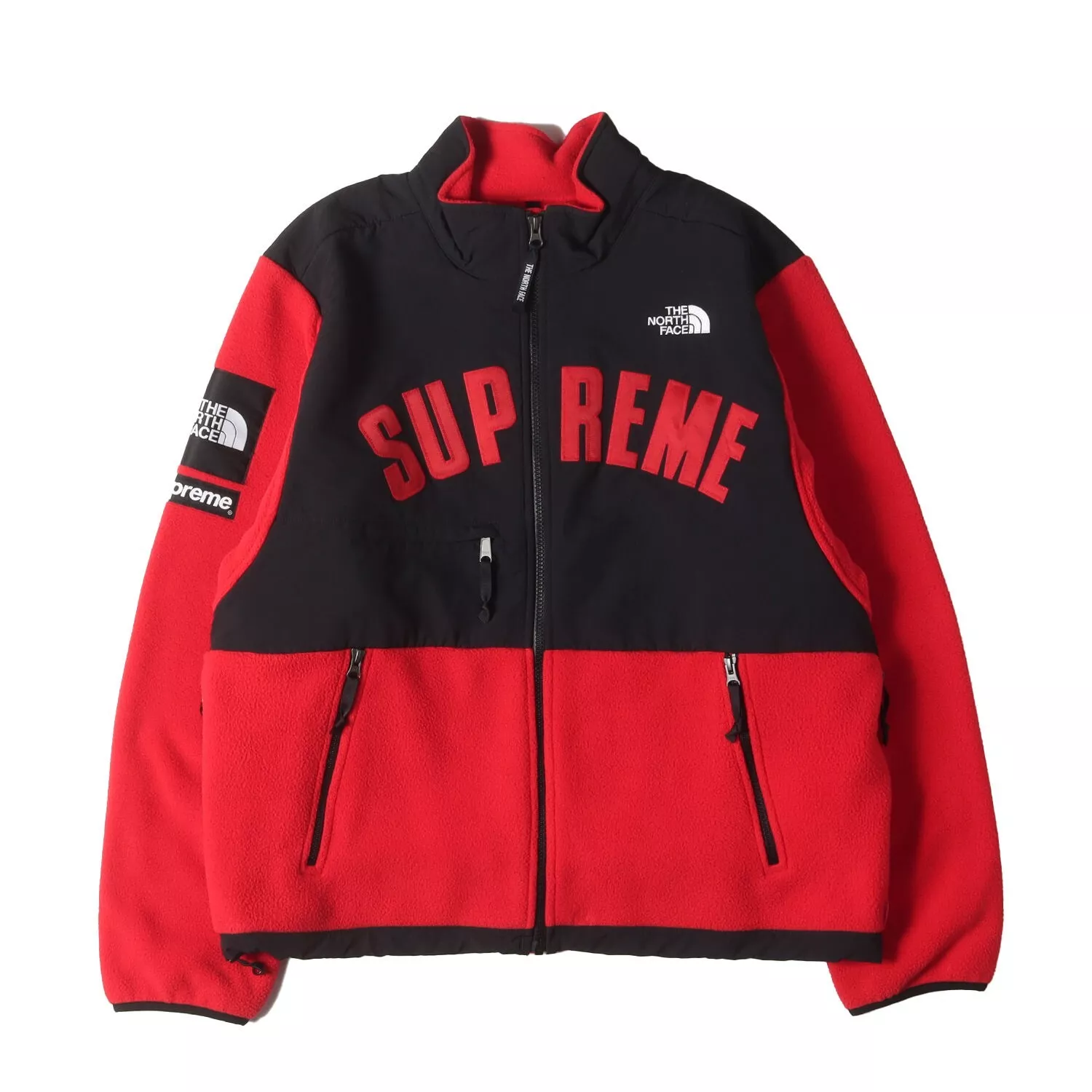 Veste polaire Denali Supreme 19SS THE NORTH FACE Arch Logo rouge taille L