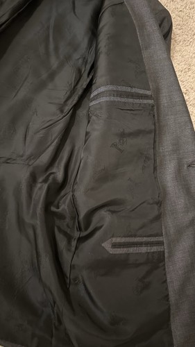 BRIONI Blazer 48/R Cashmere Excellent Condition Charcoal Gray Jacket Sport Coat - Picture 12 of 13