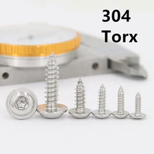 304 Stainless Steel Torx Button Head with Flanged Washer Self Tapping Screws
