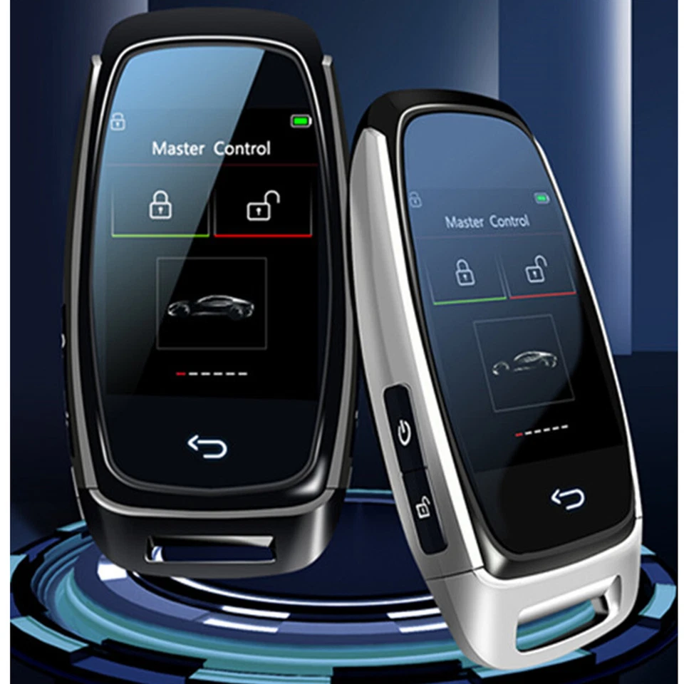 Pantalla Táctil Digital Coche Control Remoto Llave Inteligente LCD Impermeable Antiarañazos Foto 2 de 4