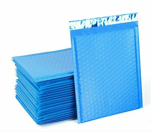 #0 6x10(6.5 x 9) Poly Bubble Mailer Padded Envelope Shipping blue color wide