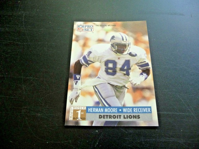 HERMAN MOORE PRO SET FOOTBALL ROOKIE CARD 739 DETROIT LIONS EBay