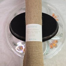 Ashland 10' Long Natural Burlap Table Runner Outdoor Tight Weave Jute Burlap