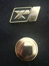 Vintage CTO 1/10 10K Exar Corporation Tiny Gold Rectangle Tie Tack Lapel Pin