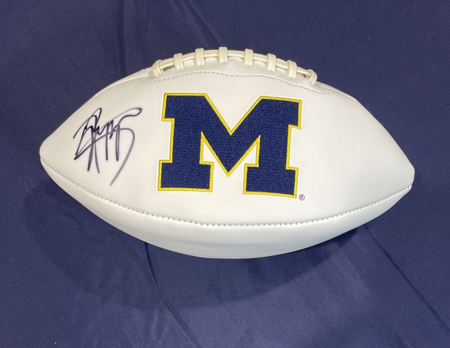 JABRILL PEPPERS SIGNED AUTOGRAPHED FOOTBALL MICHIGAN WOLVERINES - JSA COA 