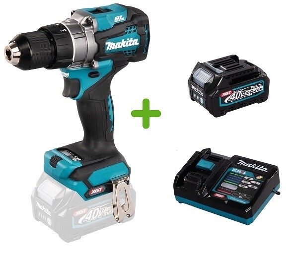 Makita DF001GZ Akku-Bohrschrauber 40V Xgt DF001 + 1X Akku 2,5Ah + LadegeräT-image