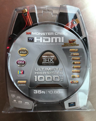 Monster Cable HDMI Ultimate High Speed 1000 HDX 35 Ft 14.9 Gbps