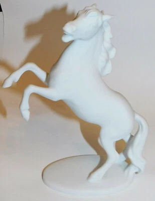 Porzellanfigur steigendes Pferd AK Kaiser 702 Bochmann Bisquitporzellan 16cm - Bild 1 von 3