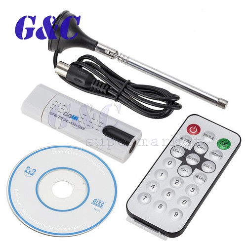 DVB-T2 Receiver Digital USB TV Stick HDTV Receiver With Aerial Remote Control - Picture 11 of 12