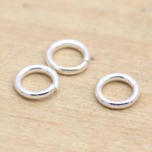 20 pz Anelli Salto Aperto Argento Sterling 3,3 mm-7 mm Connettore Anello Splitto Argento 925 - Foto 4 di 13