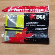 River City Garments VCL2MLZ, Luminator High Visibility Safety Vest, Size L - NEW