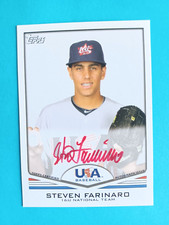 2011 TOPPS USA BASEBALL BOX SET STVEN FARINARO #USA-A30 RC ROOKIE AUTO #/99 16U